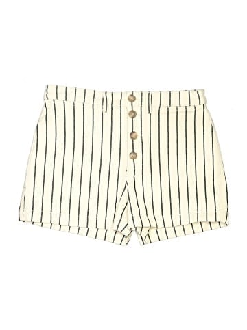 Madewell Emmett Button-Front Shorts in Stripe (view 1)