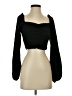 Sophie Rue 100% Polyester Black 3/4 Sleeve Blouse Size XS - photo 1