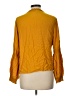 1.State 100% Rayon Yellow Long Sleeve Blouse Size L - photo 2