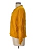 1.State 100% Rayon Yellow Long Sleeve Blouse Size L - photo 5