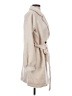 Buckle 100% Polyester Ivory Trenchcoat Size XS - photo 4