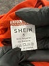 Shein Color Block Orange Short Sleeve Turtleneck Size S - photo 8
