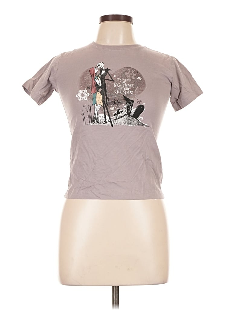Pre-owned Disney Short Sleeve T-shirt In Gray