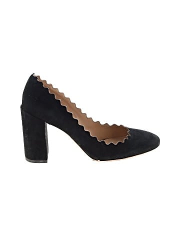 Chloé Lauren Suede Scalloped Pump  (view 1)