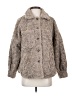 Democracy 100% Polyester Gray Faux Fur Jacket Size S - photo 1