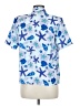 Anna Kriste 100% Polyester Print Blue Short Sleeve Blouse Size 6 - photo 2