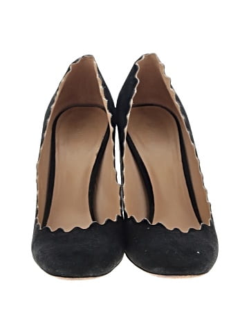 Chloé Lauren Suede Scalloped Pump  (view 2)