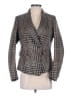 Mulberry 100% Wool Houndstooth Gray Brown Blazer Size EU 40 / US 10 - photo 1