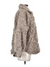 Democracy 100% Polyester Gray Faux Fur Jacket Size S - photo 4