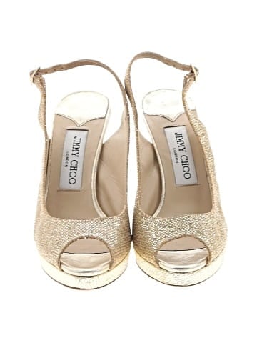 Jimmy Choo Slingback Peep Toe Heels (view 2)