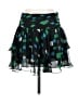 ICE 100% Silk Argyle Green Silk Skirt Size S - photo 1