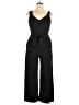 London Times Solid Black Jumpsuit Size 10 - photo 1