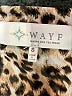 WAYF 100% Polyester Animal Print Silver Long Sleeve Blouse Size S - photo 7