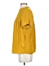 Böhme 100% Polyester Yellow Short Sleeve Blouse Size XS - photo 5