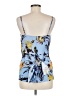 Tibi 100% Silk Blue Sleeveless Top Size 8 - photo 2
