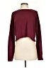 Happily Grey Burgundy Long Sleeve Top Size S - photo 1