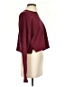 Happily Grey Burgundy Long Sleeve Top Size S - photo 4