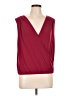 BCBGeneration Burgundy Sleeveless Blouse Size L - photo 1