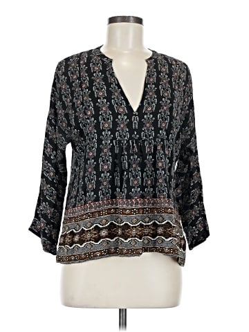 Madewell Silk Boh&egrave;me Popover Shirt in Burnished Floral (view 1)