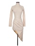 Blanc Ivory Tan Cocktail Dress Size S - photo 1