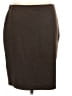 Max Edition Solid Brown Casual Skirt Size L - photo 2