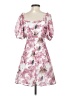 Missguided 100% Polyester Floral Pink Cocktail Dress Size 0 - photo 2