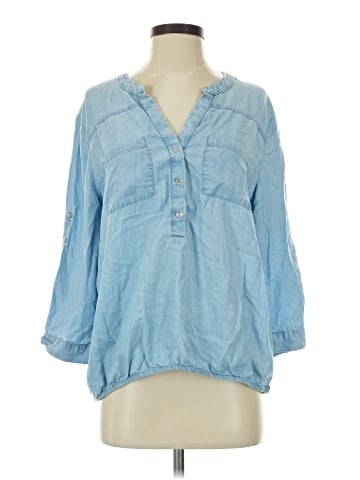 Soho 3/4 Sleeve Button-Down Shirt (view 1)