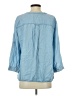 Soho 100% Lyocell Blue 3/4 Sleeve Button-Down Shirt Size S - photo 2