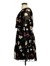 DKNY 100% Polyester Floral Black Cocktail Dress Size 14 - photo 5