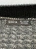 Shein Houndstooth Black Sweater Vest Size 4 - photo 7