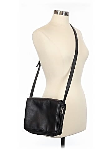 Liz Claiborne Leather Messenger (view 2)