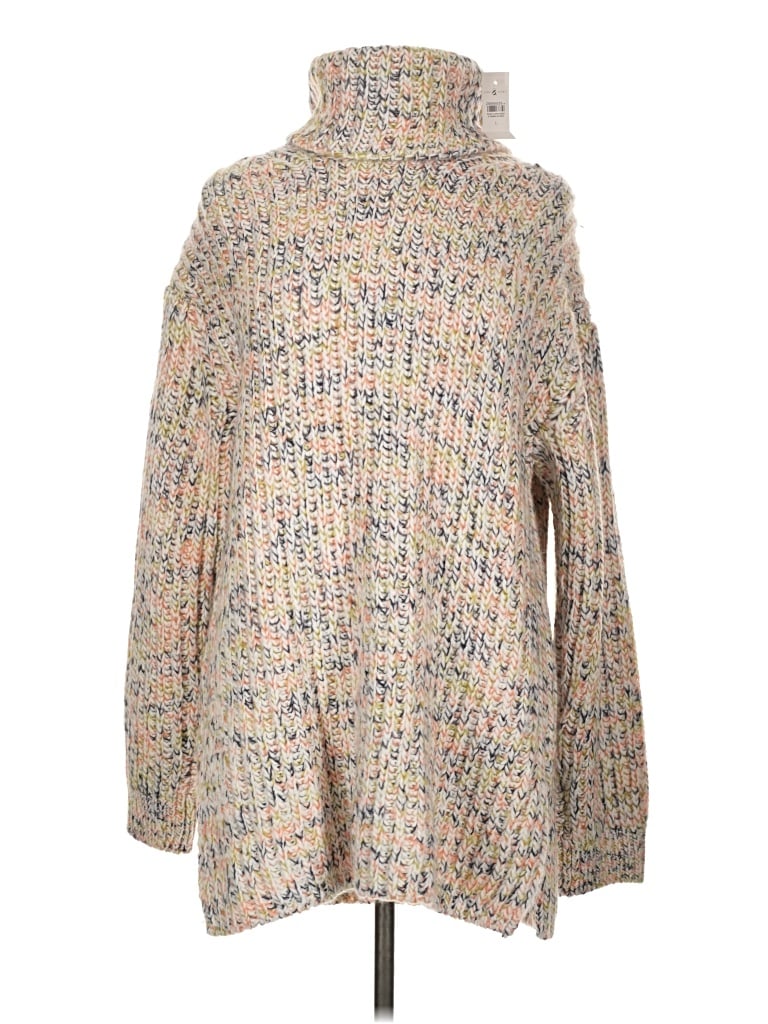 Pre-owned Lou & Grey For Loft Turtleneck Sweater In Tan