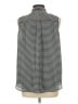 Ann Taylor 100% Polyester Houndstooth Black Sleeveless Blouse Size L - photo 2
