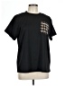 H&M Houndstooth Black Short Sleeve T-Shirt Size L - photo 1