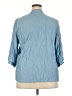 Unbranded Blue 3/4 Sleeve Blouse Size 2X - photo 2