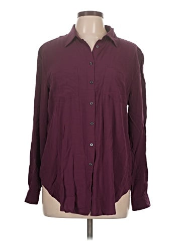Ann Taylor LOFT Outlet Long Sleeve Button-Down Shirt (view 1)