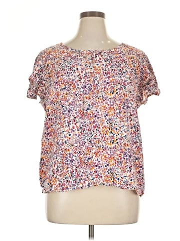 St. John's Bay Short Sleeve Blouse (view 1)