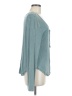 Pol Teal Long Sleeve Henley Size S - photo 4
