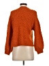 Mango Solid Orange Pullover Sweater Size S - photo 2