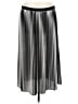Eileen Fisher 100% Recycled Polyester Metallic Black Silver Formal Skirt Size S - photo 1