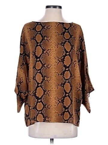 Michael Kors Collection 3/4 Sleeve Silk Top (view 1)