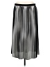 Eileen Fisher 100% Recycled Polyester Metallic Black Silver Formal Skirt Size S - photo 2