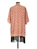 Lularoe 100% Polyester Orange Kimono Size L - photo 2