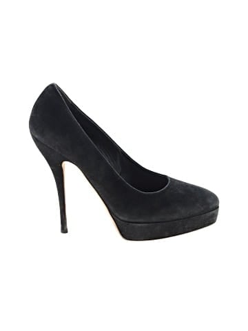 Gucci Vintage Suede Stiletto Heel Platform Pumps (view 1)
