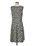 Perceptions Print Blue Casual Dress Size M - photo 2