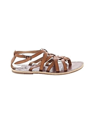 Christian Louboutin Leather Strappy Sandals (view 1)
