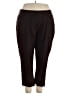 Rafaella Solid Black Casual Pants Size 20 - photo 1