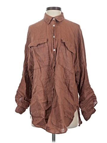 Zara Long Sleeve Button-Down Shirt (view 1)