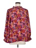 Jodifl 100% Polyester Floral Purple Long Sleeve Blouse Size M - photo 1