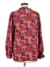 Jodifl 100% Polyester Floral Purple Long Sleeve Blouse Size M - photo 2